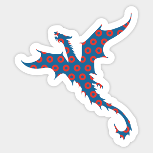 Phish Flying Dragon Donuts Sticker